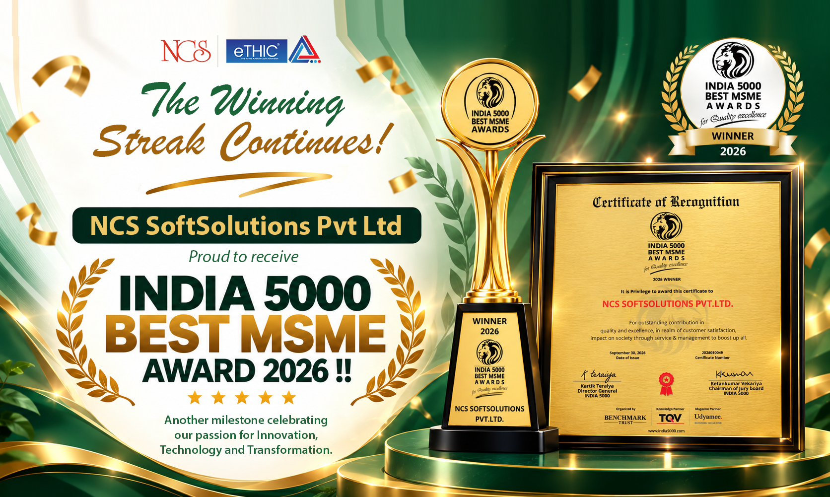 eTHIC by NCS – AI-powered GRC automation platform with continuous controls monitoring (CCM), predictive audit analytics, intelligent workflow automation, and a modular, cloud-native SaaS GRC suite. API-ready audit software with integration to Oracle, SAP, and CBS. BFSI-focused GRC for banks, financial institutions, NBFCs, and large enterprises. Supports internal audit digitization, compliance automation, and audit readiness for ISO/BSI standards. Recognized GRC thought leader in South Asia, trusted by leading banks, deployed across 5000+ branches. GDPR and ISO 27001 compliant, secure multi-tenant platform with role-based access, digital sign-off, and data residency compliance. Serving UAE, Indonesia, SEA, Africa, Europe, and South Asia markets. Industry-agnostic GRC for healthcare compliance, pharma audit automation (FDA, GxP, HIPAA, GMP, GDP), manufacturing compliance (ISO 9001, ISO 14001), education, public sector governance, retail, FMCG, IT/ITES, SaaS, BPOs, infrastructure, EPC, and utilities. Offers real-time risk heat maps, interactive compliance heat maps, audit observation heat maps, branch risk exposure visualization, dynamic risk visualization, visual risk matrix, and dashboard heat maps for decision-making. Flexible, configurable, and customizable governance tools for regulated and non-regulated sectors worldwide.
